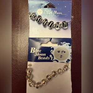 Blue Moon Beads Silver and Black Set